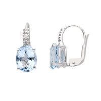 Orecchini Babila Milano Donna in Oro bianco Acquamarina 281336